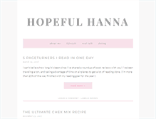 Tablet Screenshot of hopefulhanna.com